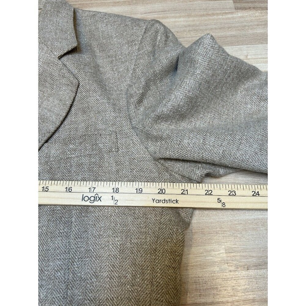 Vintage Linen Silk Blazer Mens 42 Cambridge Classics Mervyns Jacket Sport Coat - Picture 9 of 15